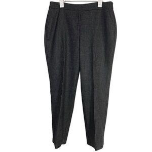 Talbots Black Curvy Straight Leg Wool Blend Dress Pant Size 14